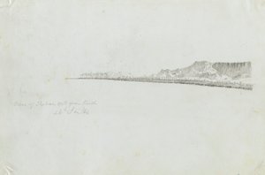 View of the Theban Mountains from Kineh
