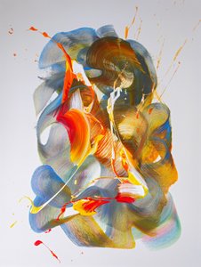 Vibrant Abstract Swirls by Kenneth Cowins