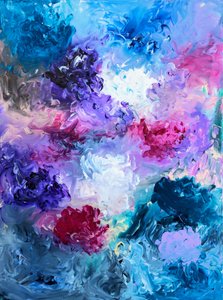 Vibrant Abstract Swirls by Kenneth Cowins