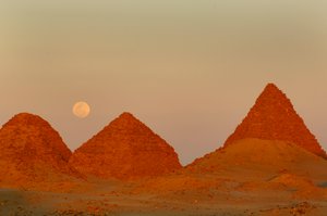 Aspelta Pyramid, Black Pharaohs, Nubians, Sudan, Nuri, near 4th Cataract, 25th dynasty, 2007