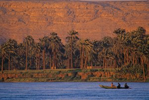 Nile River scenic, Egypt, near Amarna by Kenneth Garrett