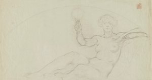 Iowa State Capitol Rotunda (Art, Study for Panel) by Kenyon Cox