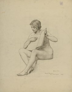 Education, study for panel by Kenyon Cox