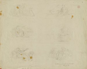 Study for Six Lunettes