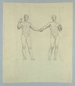 Figure Study for Seal of the University Club, New York by Kenyon Cox