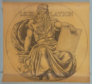 Legislation, Cartoon for Mosaic in Wisconsin State Capitol Rotunda by Kenyon Cox