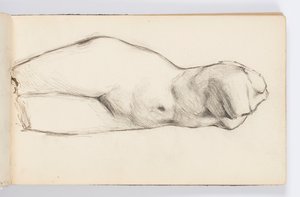 Sketchbook Page: Classical Statue by Kenyon Cox