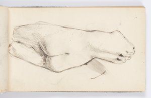 Sketchbook Page: Classical Statue by Kenyon Cox