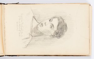 Sketchbook Page: Historic Portrait No. 3 (Self-Portrait)