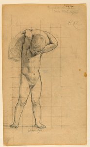 Study for "Commerce," "The Progress of Civilization: The Forge, Commerce, and Education" State Capitol, Des Moines, IA by Kenyon Cox