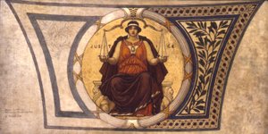 Study for Mosaic, Wisconsin State Capital, "Justice" by Kenyon Cox