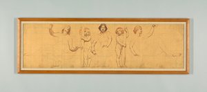 The Common Law, Study for Left Panel of "The Reign of Law," Frieze for Appellate Court, New York by Kenyon Cox