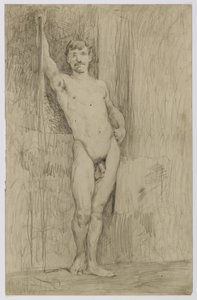 Study of Standing Male Nude