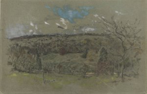 Hilly Landscape in Autumn Colors by Ker Xavier Roussel