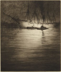 Night Loading by Kerr Eby