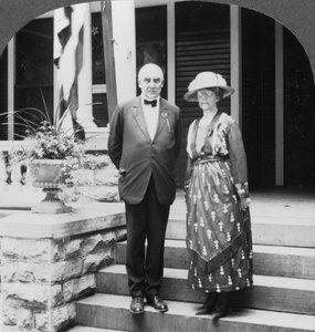 President and Mrs. Harding at Their Home, Marion, Illinois, USA by Keystone View Company