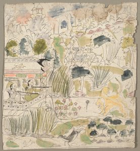 Ladies Shooting from a Pavilion by Kichizan Mincho