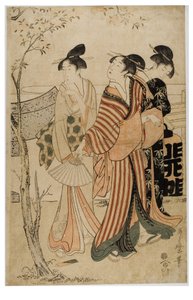 In the Spring Mist a Procession of Flowers by Kikugawa Eizen