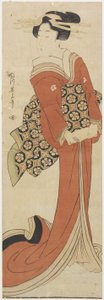 Woman Holding a Roll of Paper