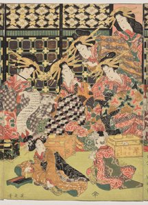 A Picture of the Viewing in the Pleasure Quarters by Kikukawa Eizan