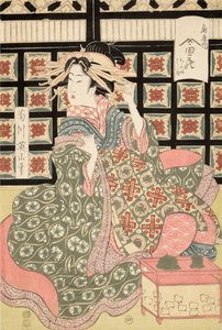 Ukiyo-e Print of Courtesan by Eizan, c.1810