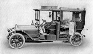Drawing of a car, 1911-1912