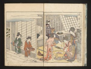 Courtesans and Guest During Winter Morning