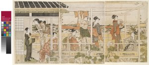 Drying Clothes by Kitagawa Utamaro
