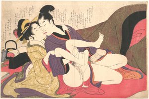 Erotic Print by Kitagawa Utamaro
