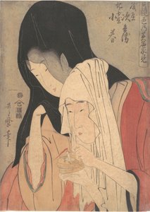 Jihei of Kamiya Eloping with Koharu of Kinokuniya by Kitagawa Utamaro