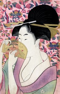 Comb by Utamaro Kitagawa by Kitagawa Utamaro