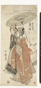 Oume and Kumenosuke by Kitagawa Utamaro