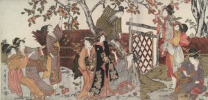 Persimmon Gatherers by Kitagawa Utamaro