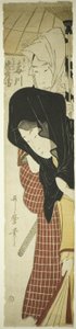 The Courtesan Umegawa and Chubei from the Courier Service, c.1797 by Kitagawa Utamaro