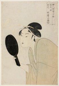 The Interesting Type, from the series “Ten Types in the Physiognomic Study of Women" by Kitagawa Utamaro