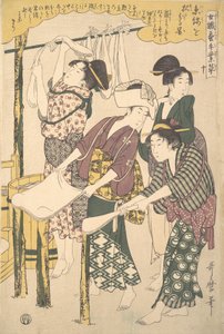 The Making of Silk Floss, ca. 1790 by Kitagawa Utamaro