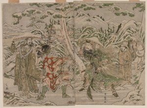 Winter Scene from the Romance of the Three Kingdoms by Kitagawa Utamaro