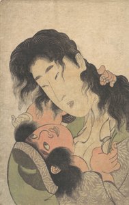 Yamauba Playing with the Young Kintoki