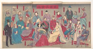 Mirror of National Costumes of All Nations by Kobayashi Kiyochika