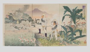 Occupation of Zhanghua Fortress in Taiwan by Kobayashi Kiyochika