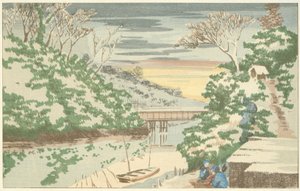 Snow at Ochanomizu by Kobayashi Kiyochika