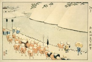 Snow at Soto-Sakurada, Kasumigaseki by Kobayashi Kiyochika