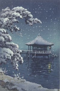 Floating Pavilion at Katada in the Snow