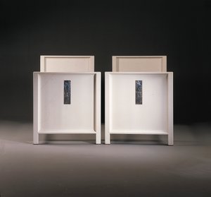 A Pair of Wiener Werkstatte Single Beds