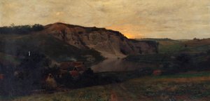 Rocky Landscape with Pond