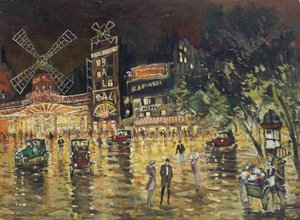 The Moulin Rouge by Konstantin Alekseevich Korovin