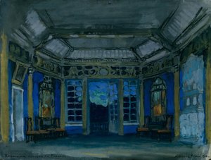 Stage Design for the Opera Khovanshchina by M. Musorgsky by Konstantin Alekseevich Korovin