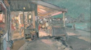 Teahouse in the Crimea by Konstantin Alekseevich Korovin