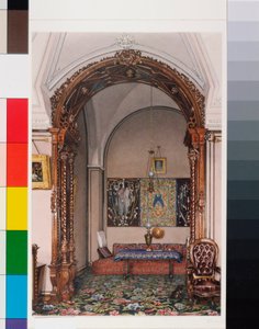 Interiors of the Winter Palace: The Alcove of the Study of Grand Prince Nicholas Nicolaievich by Konstantin Andreyevich Ukhtomsky