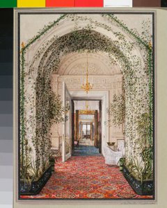The Small Winter Garden in the Apartments of Alexandra Fyodorovna by Konstantin Andreyevich Ukhtomsky